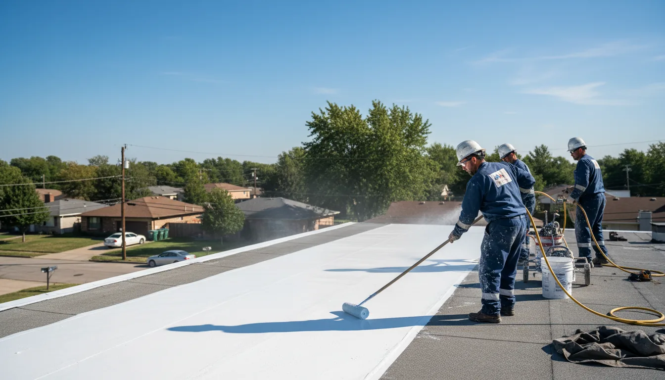Commercial roof coating in Wooldridge, MO near me